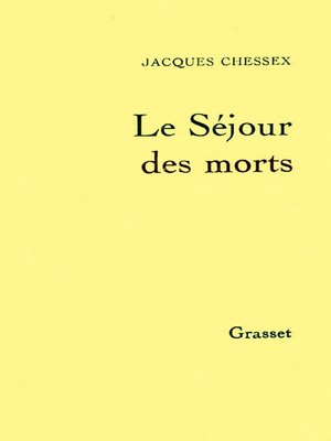 cover image of Le séjour des morts